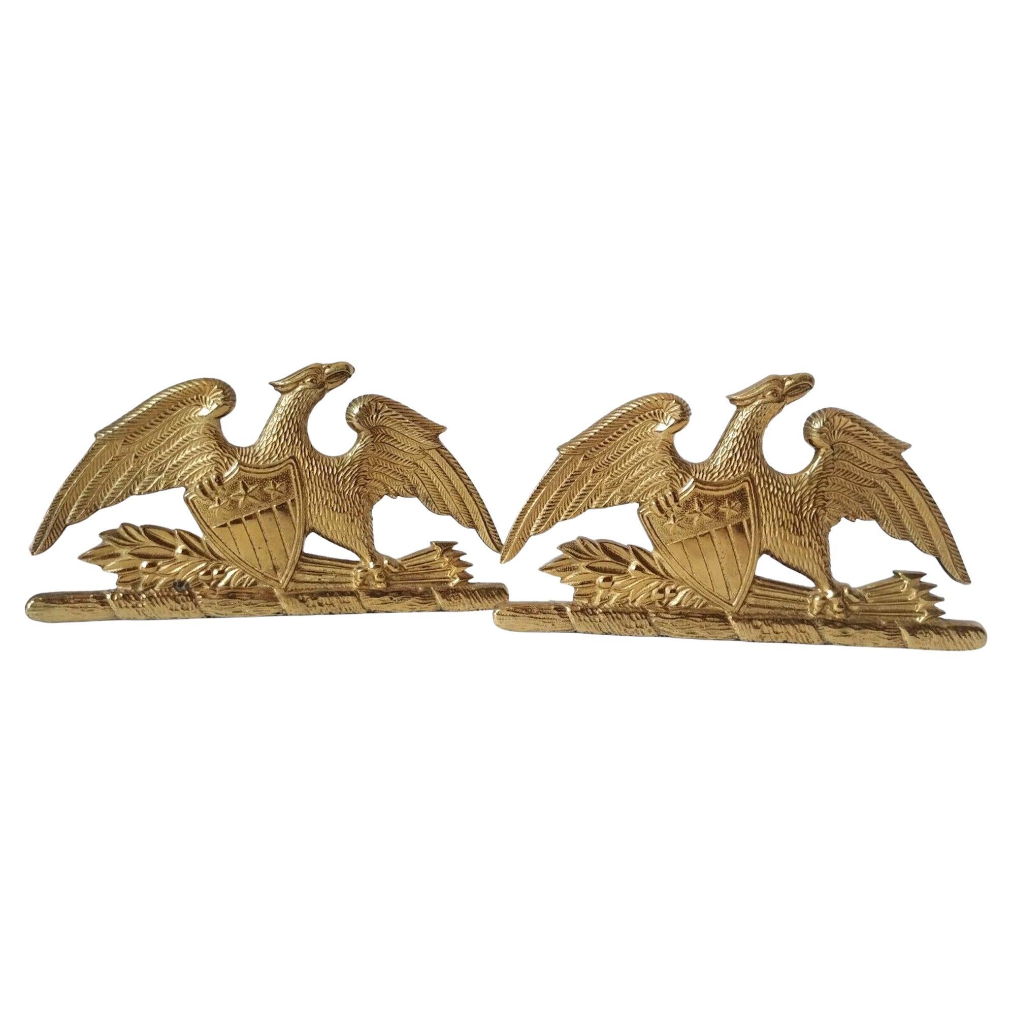Vintage Brass Eagle Bookends by Baldwin Brass at 1stDibs