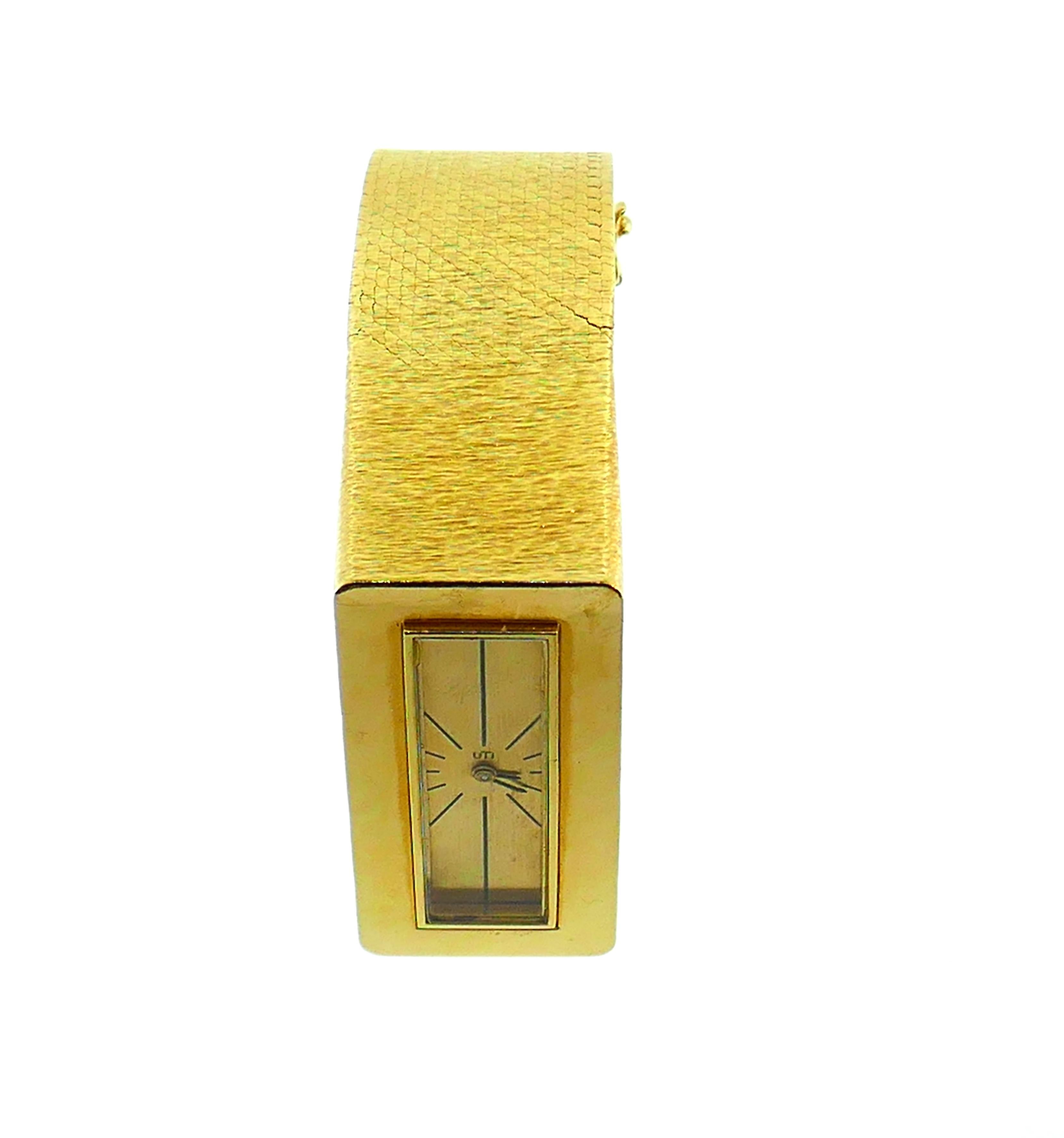 Vintage Spritzer & Fuhrmann Yellow Gold Wristwatch 7