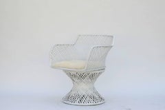 Vintage Spun Fiberglass Chair with Alpaca Seat Cover