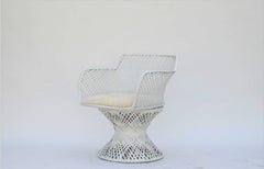 Vintage Spun Fiberglass Chair with Alpaca Seat Cover