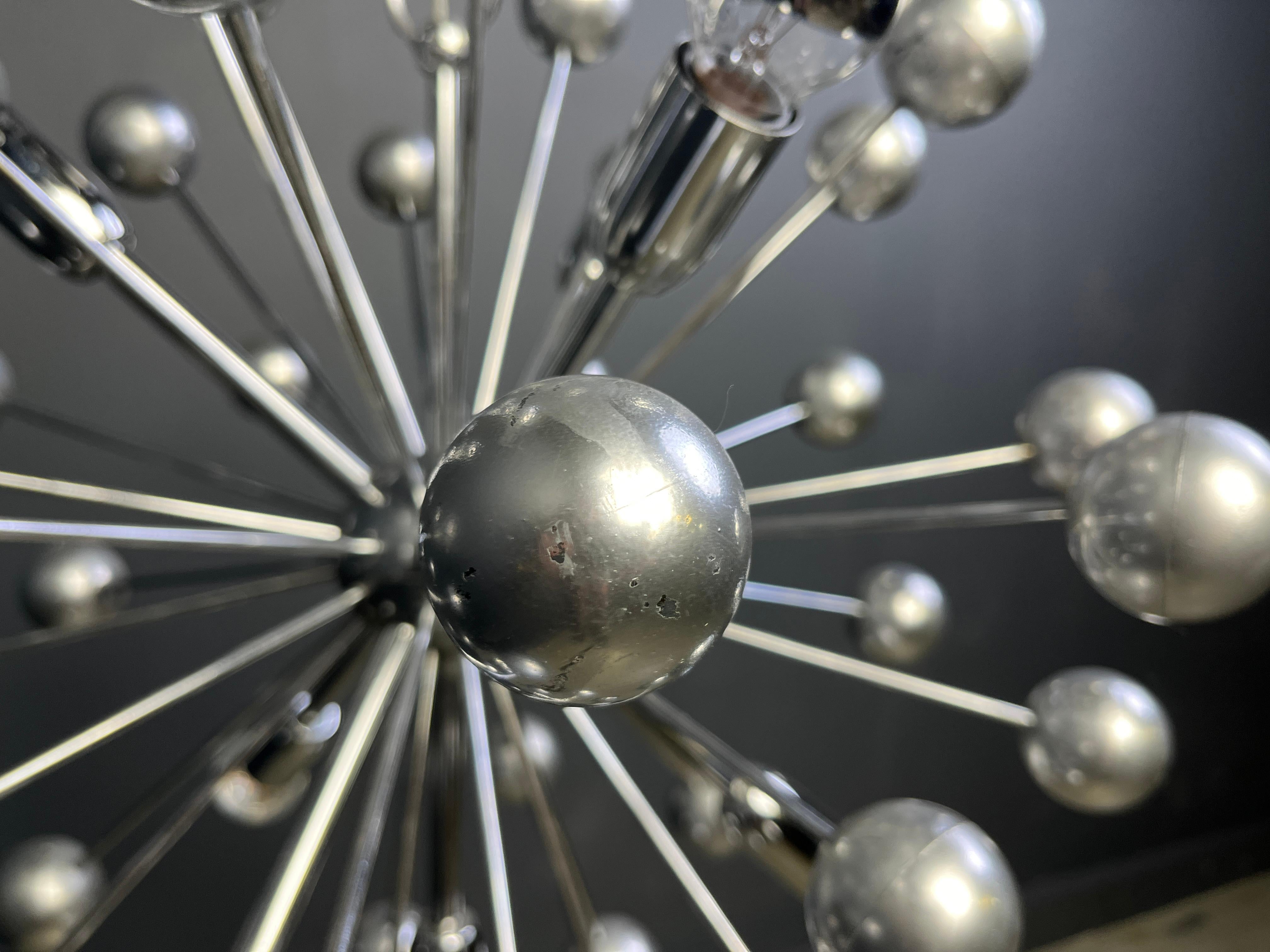 Space Age Vintage sputnik chandelier, 1960s For Sale