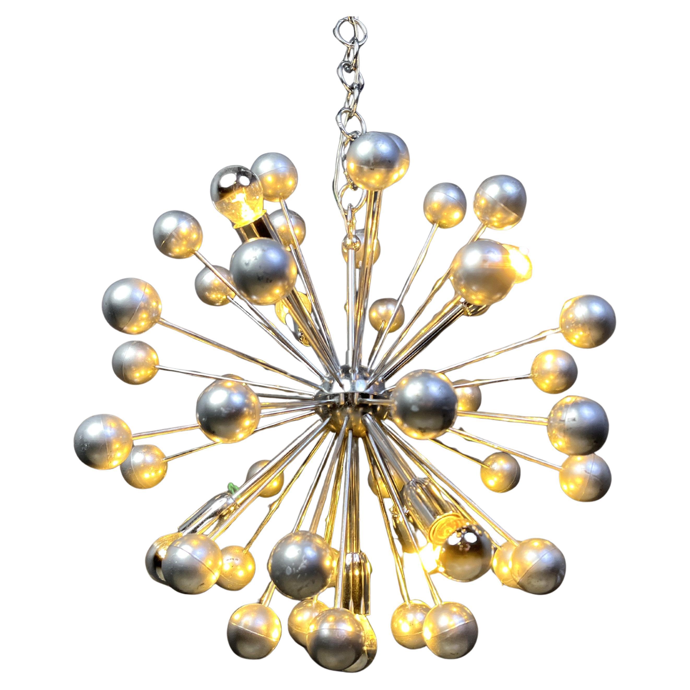 Vintage sputnik chandelier, 1960s