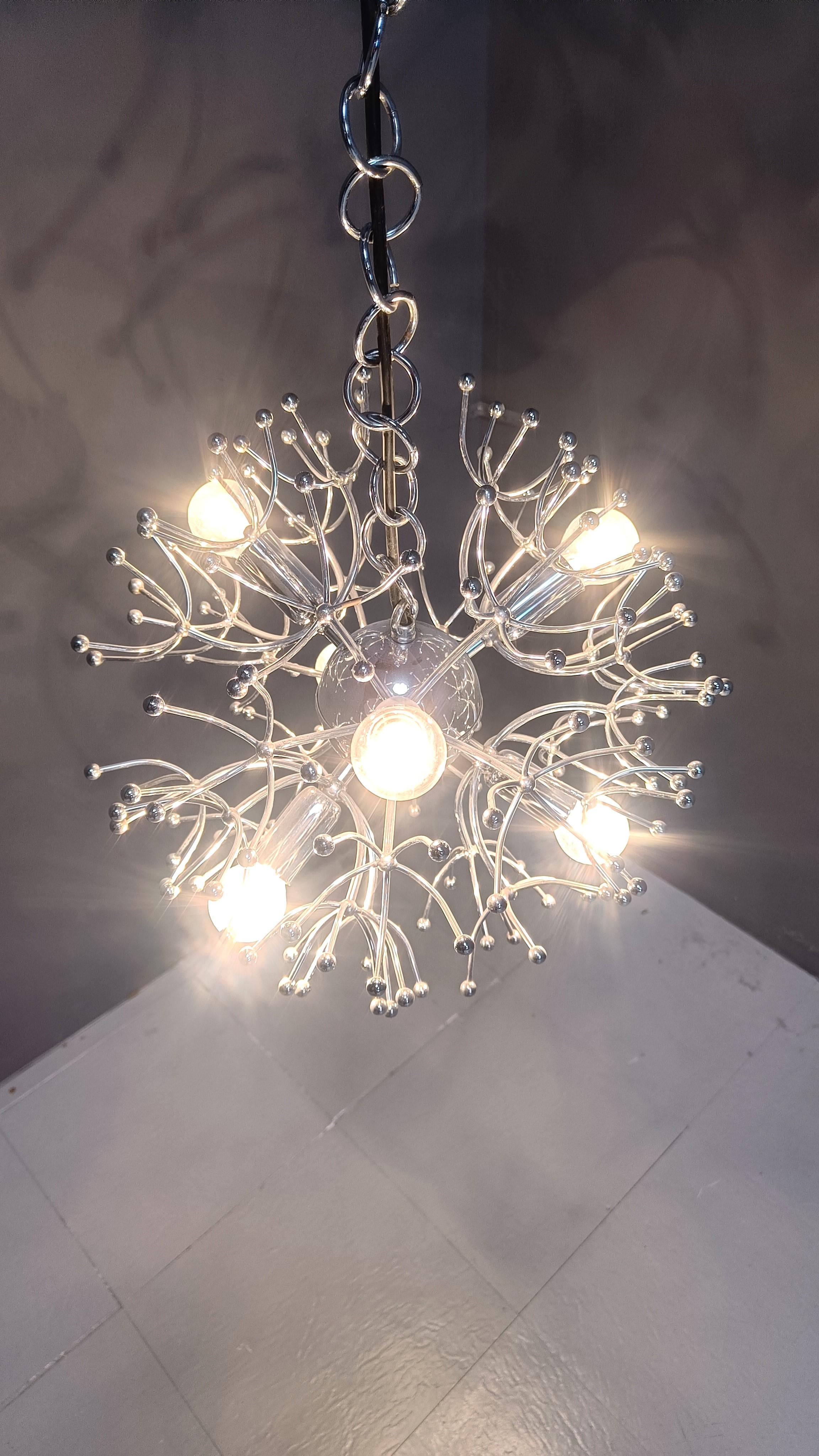 Lampadario Sputnik vintage di Sciolari, anni '60 in vendita 3