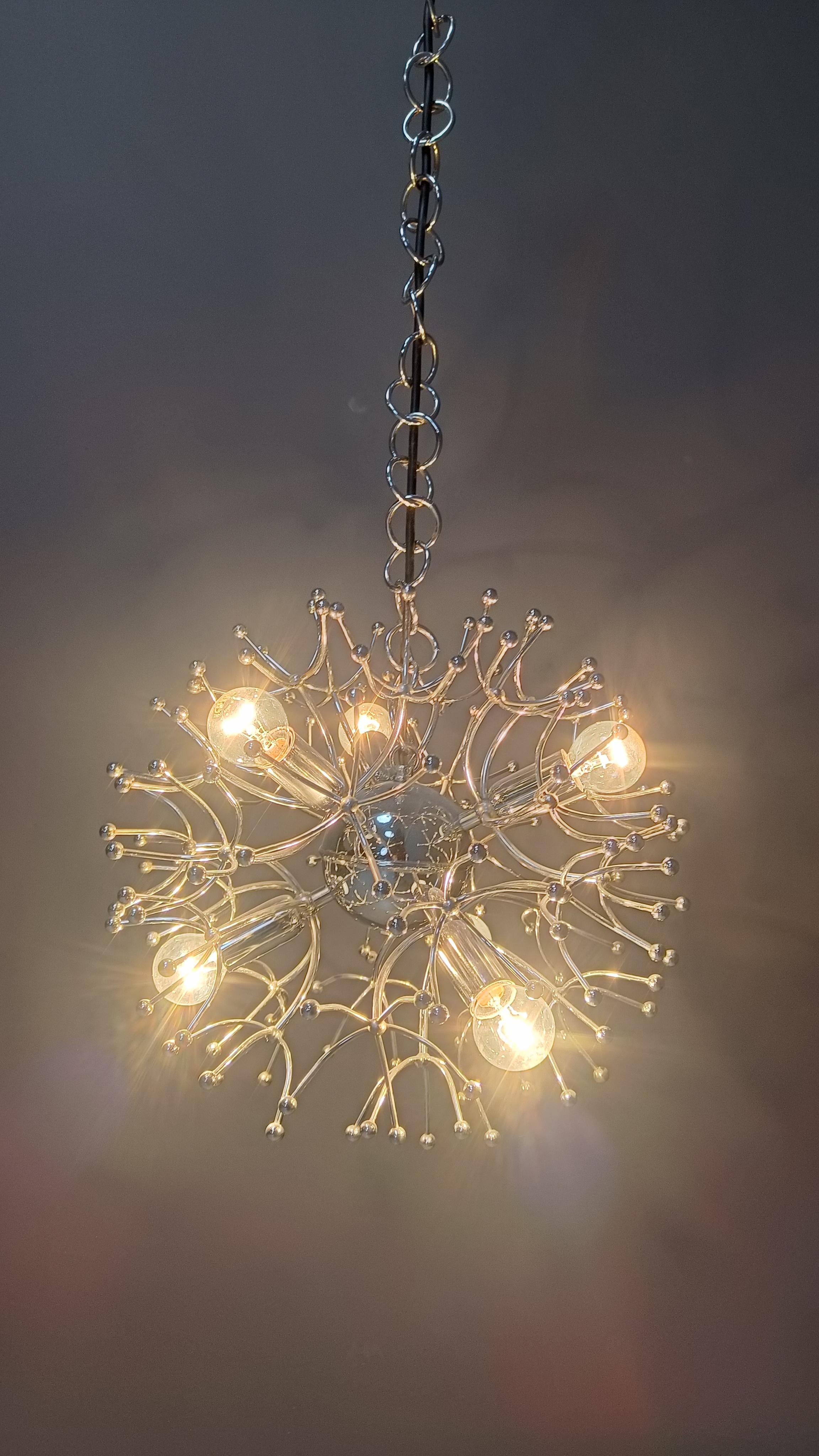 Lampadario Sputnik vintage di Sciolari, anni '60 in vendita 4