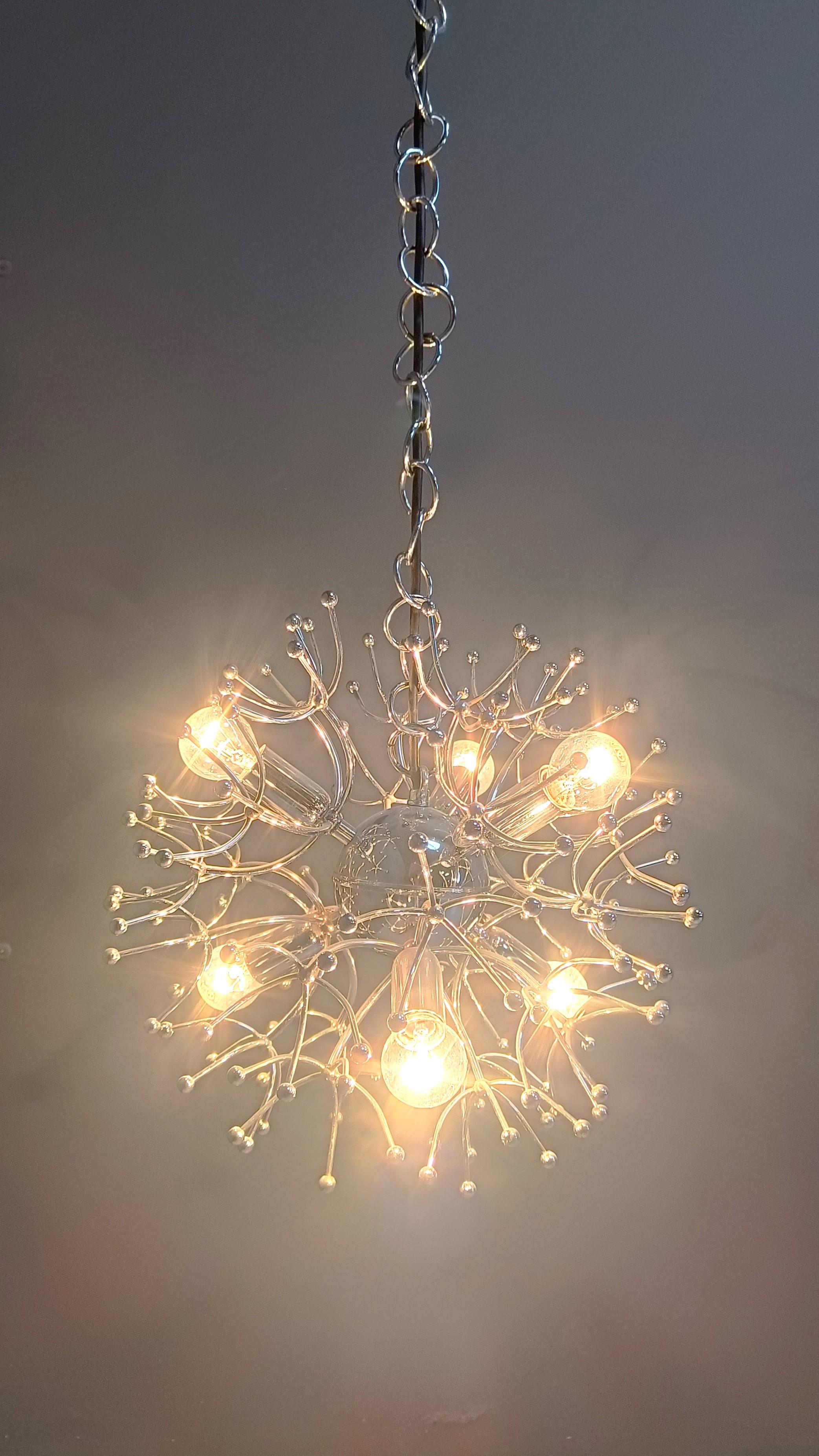 Lampadario Sputnik vintage di Sciolari, anni '60 in vendita 2