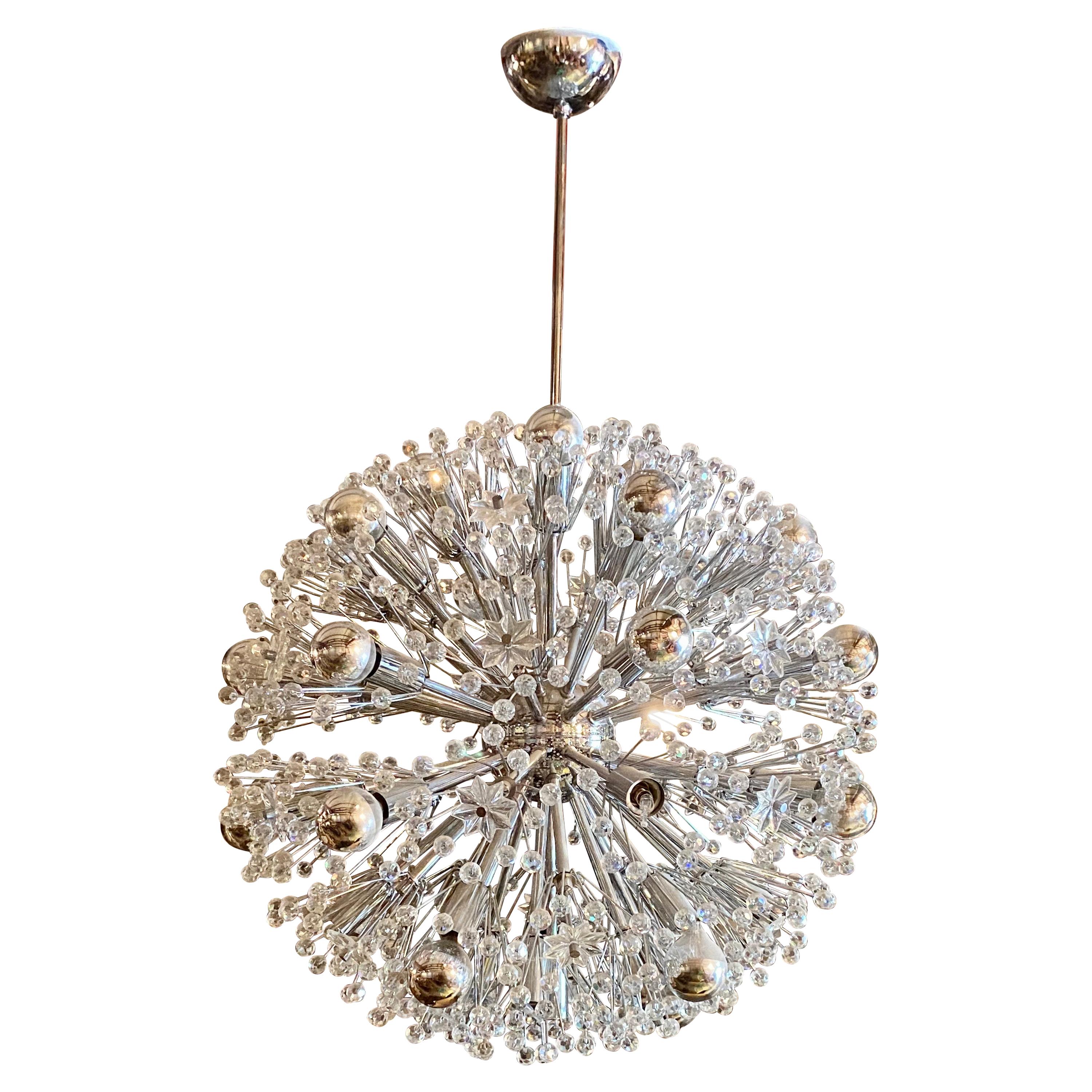 Bronze Sputnik or Sunburst Chandelier For Sale at 1stDibs