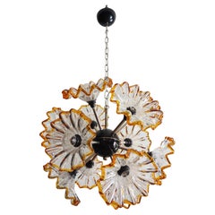 Vintage Sputnik Italian crystal chandelier - 12 flowers
