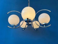Vintage Sputnik Space Age-Kronleuchter-Hängelampe, Mid-Century 70er Jahre