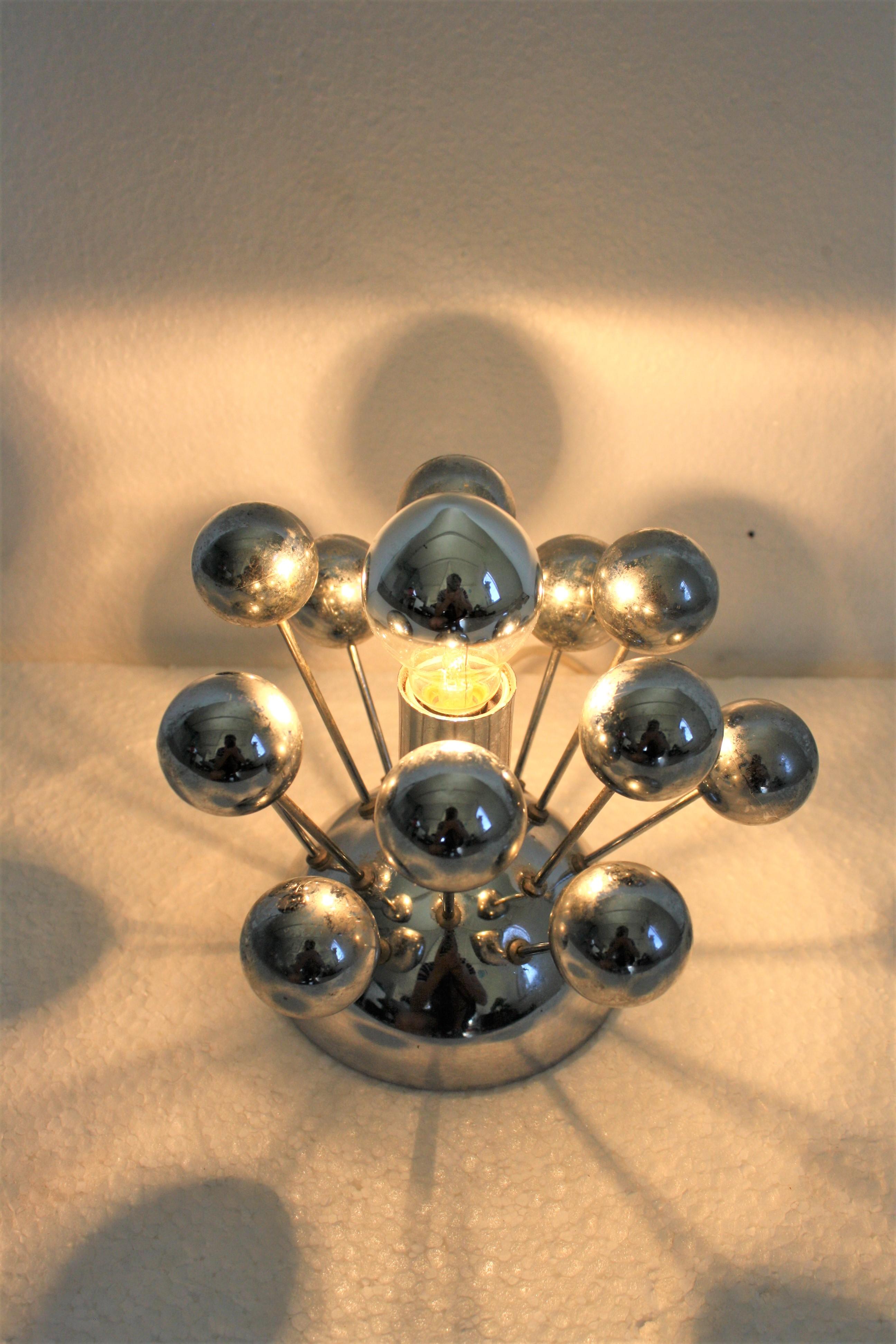 Belgian Vintage Sputnik Table Lamp, 1960s
