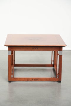 Vintage square Art Deco design side/coffee table