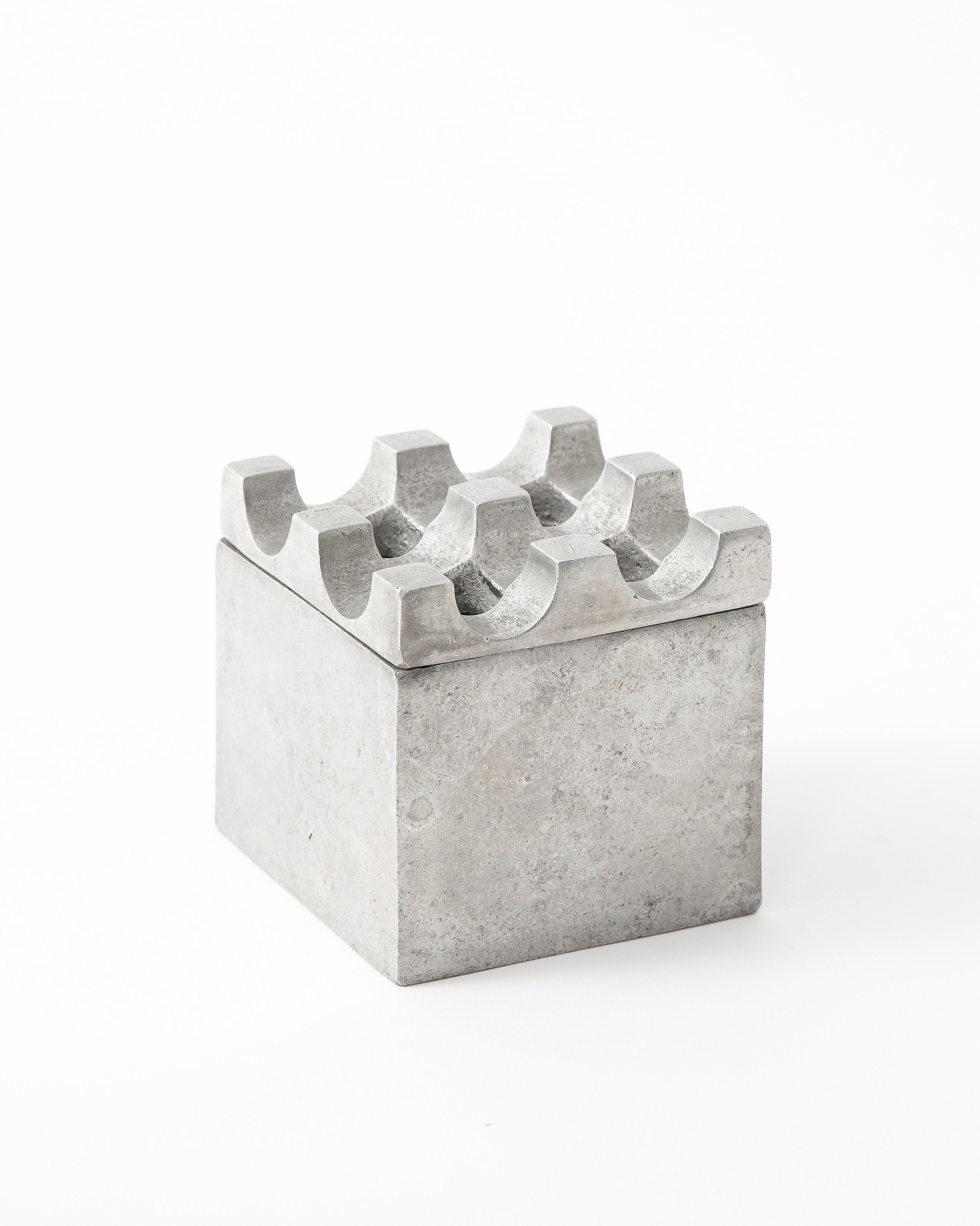 Cenicero de aluminio de Backstrom Holger & Ljungberg Bo, Suecia Años 70 5