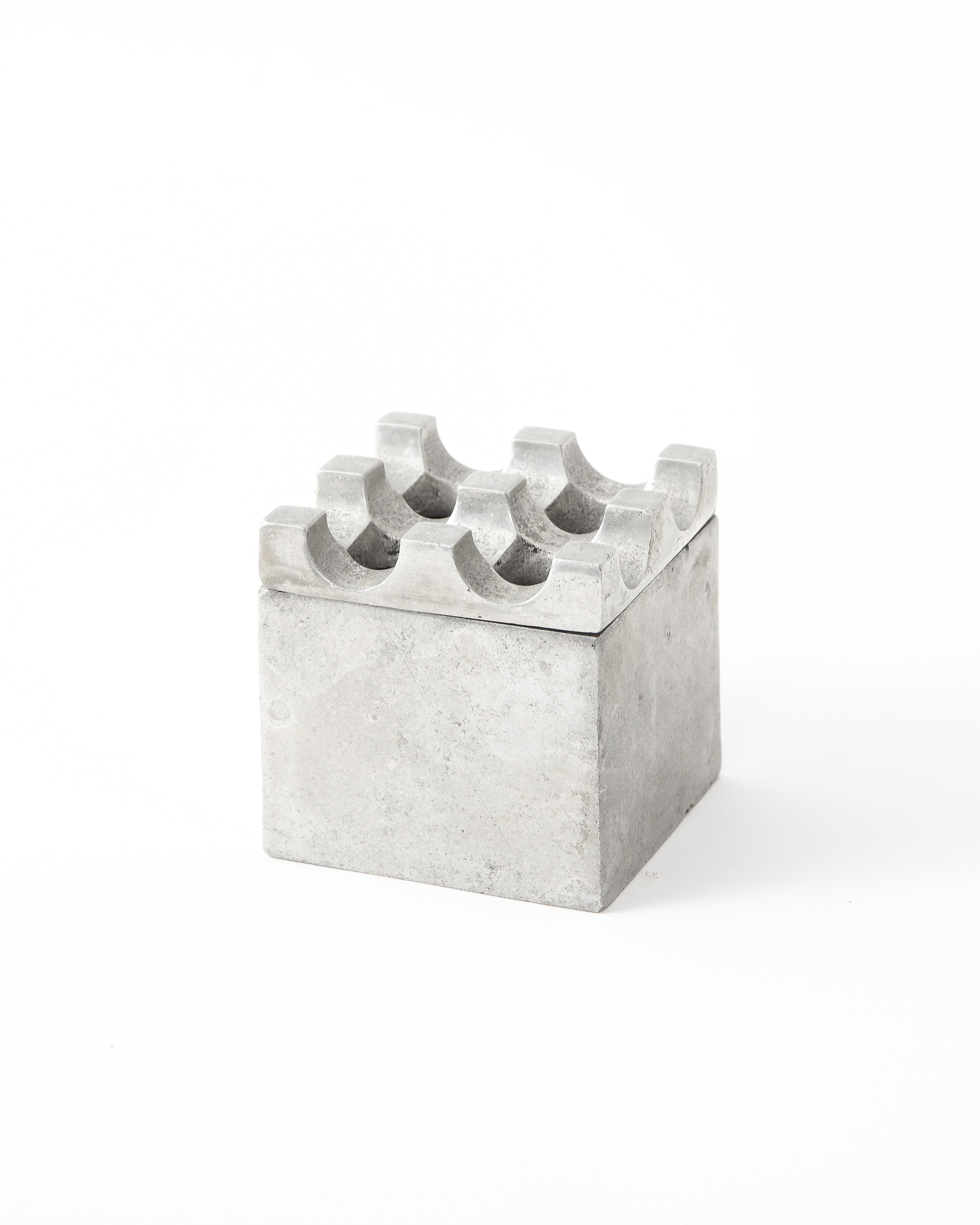 Cenicero de aluminio de Backstrom Holger & Ljungberg Bo, Suecia Años 70 Sueco