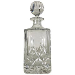 Vintage Square Crystal Glass Decanter