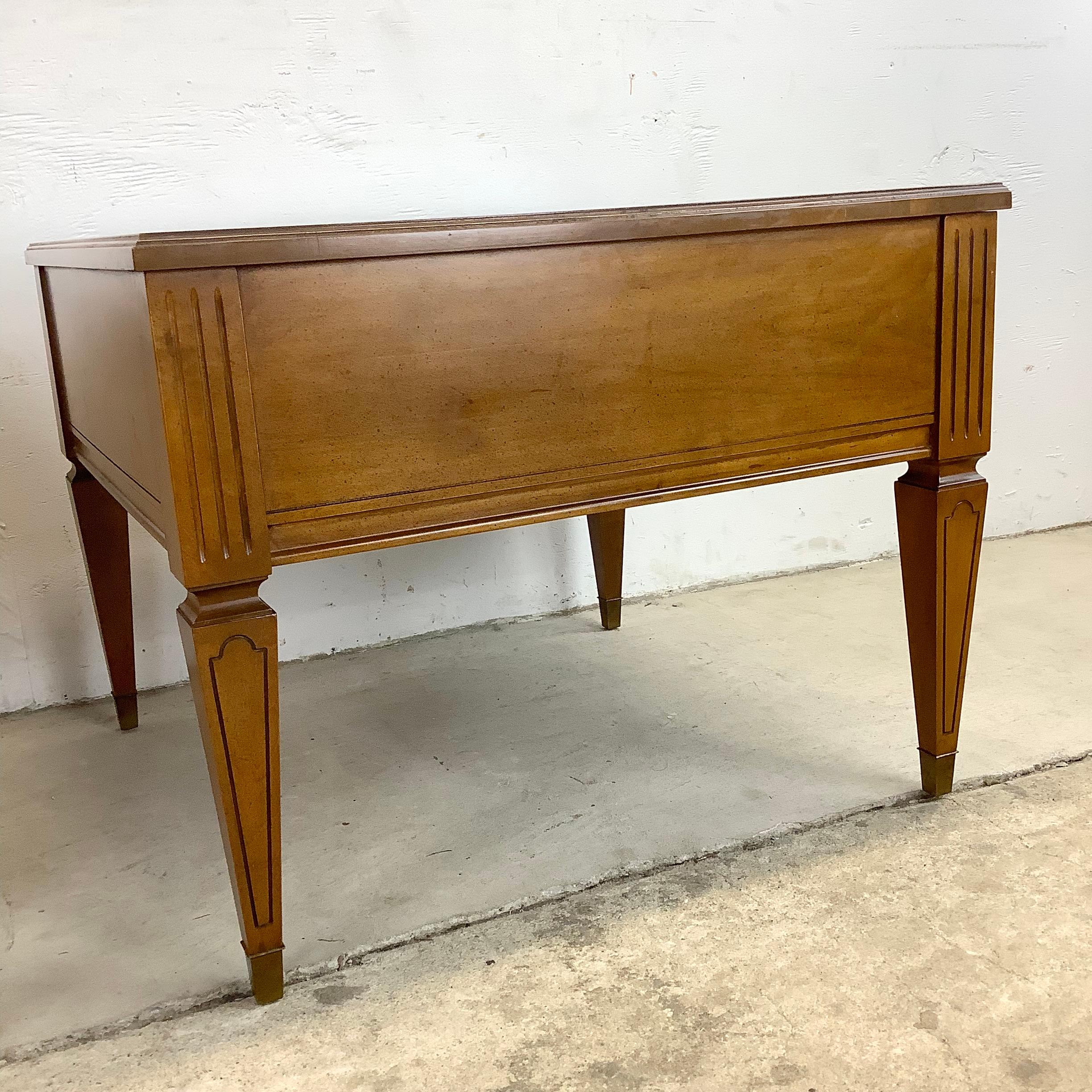 Vintage Square End Tables with Single Drawer by Mersman Furniture- Pair In Good Condition For Sale In Trenton, NJ