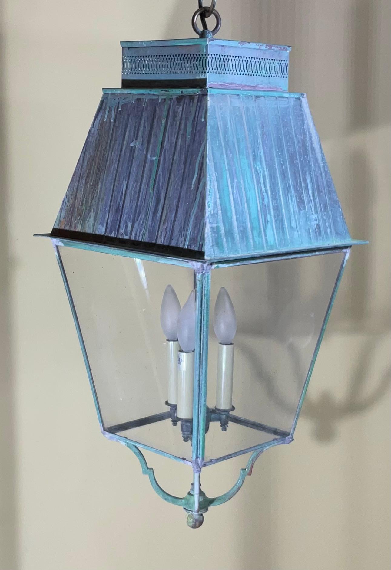 Farol Colgante Cuadrado Vintage en venta 3