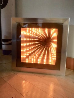 Vintage Square Infinity Mirror