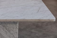 Vintage Square Marble Dining Table From Italy, Circa 1970