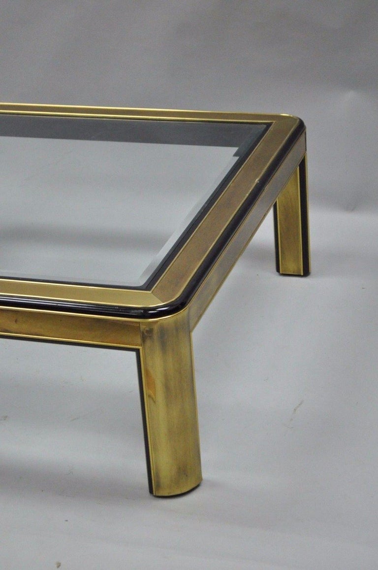 Vintage Square Mastercraft Mid-Century Modern Brass Coffee ...