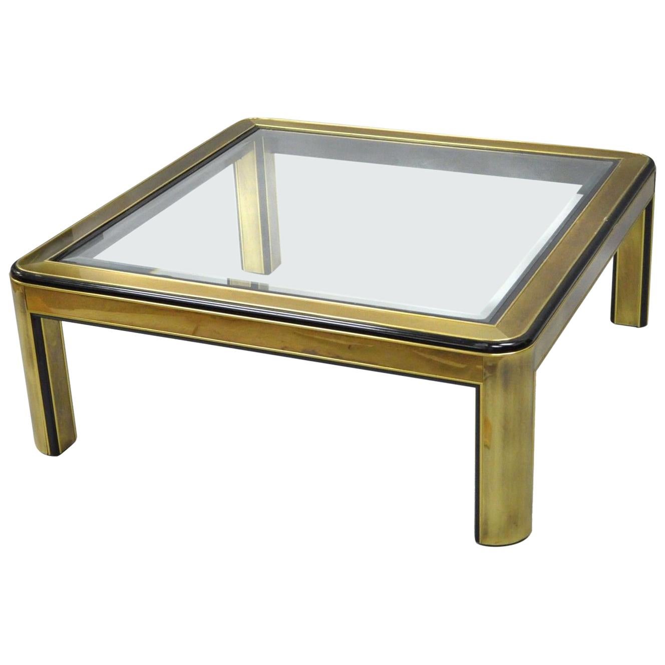 Vintage MidCentury Modern Brass Coffee Table at 1stdibs