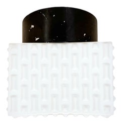 Vintage Square Milk Glass Wall or Ceiling Light, 1970s