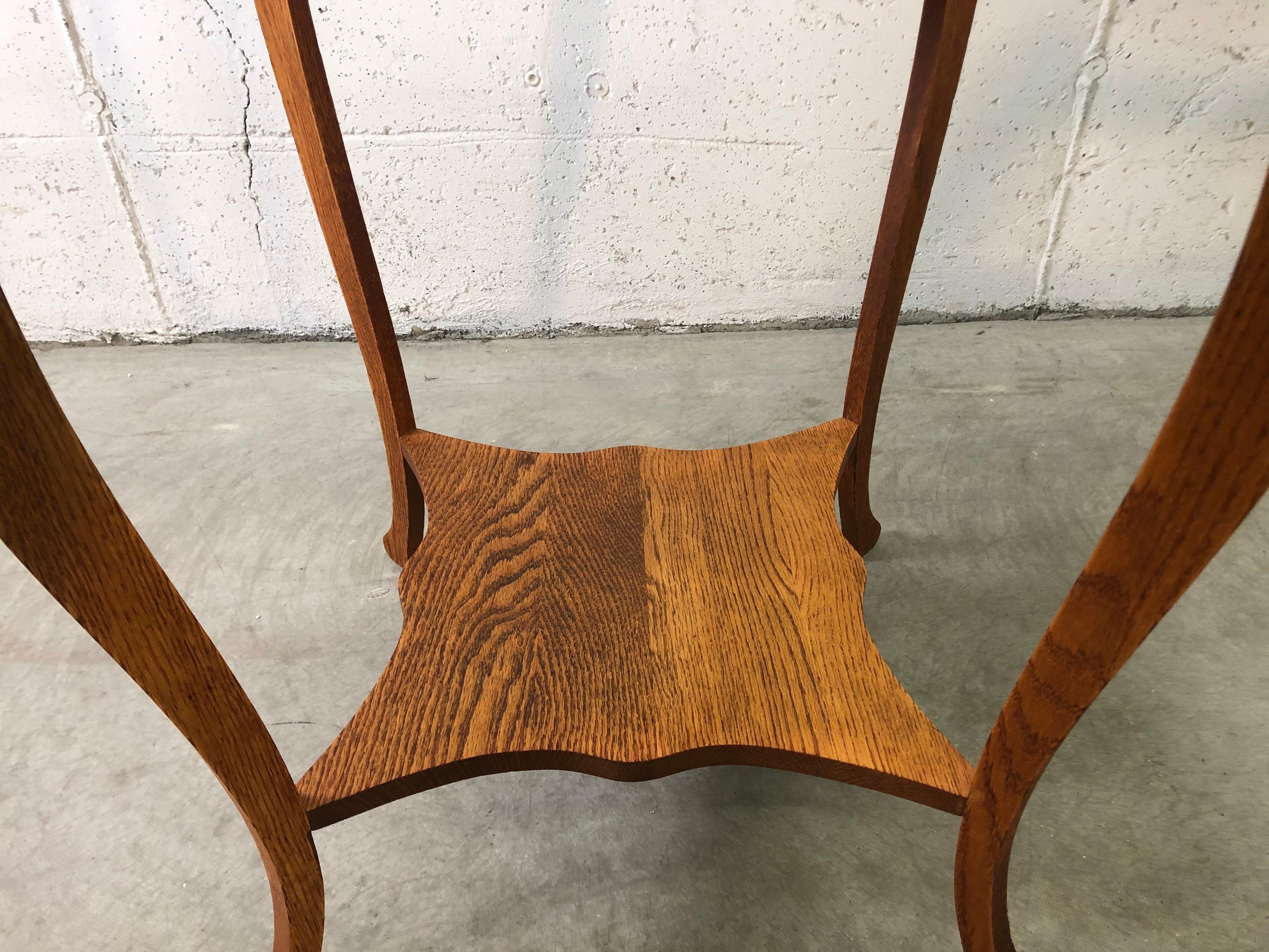 vintage wood side table