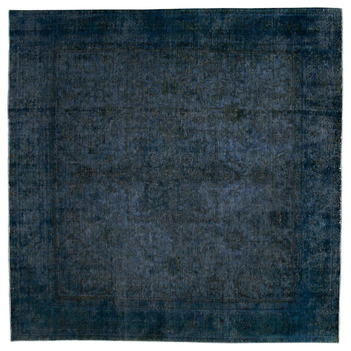 Simply Beautiful Square Overdyed Rug For Sale at 1stDibs