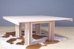 Vintage Square Quatour Dining Table in White Ash by Carlo Scarpa for Gavina 1974