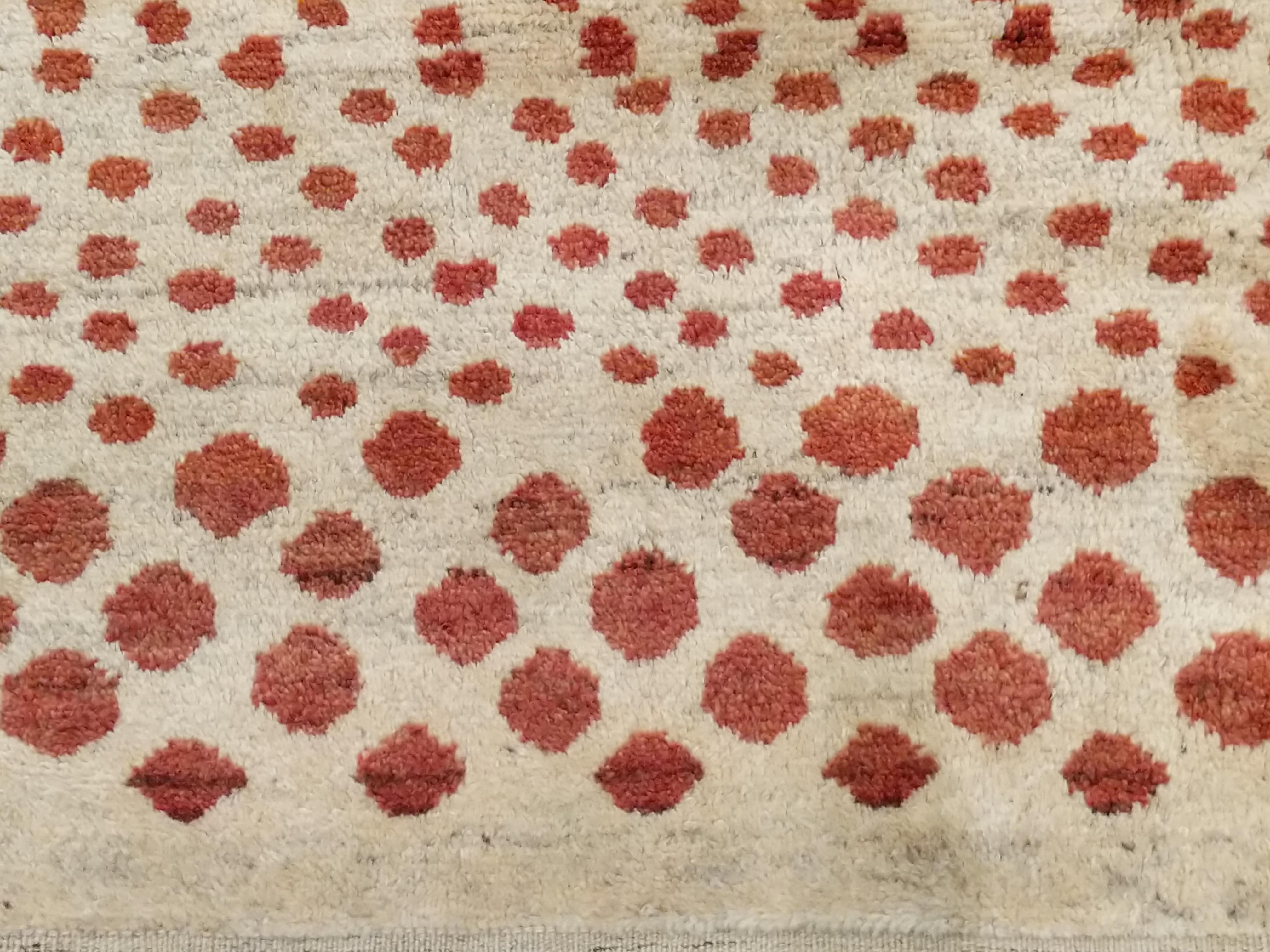 Quadratischer Vintage-Teppich mit Leopardenpelz-Design im Zustand „Hervorragend“ im Angebot in Milan, IT