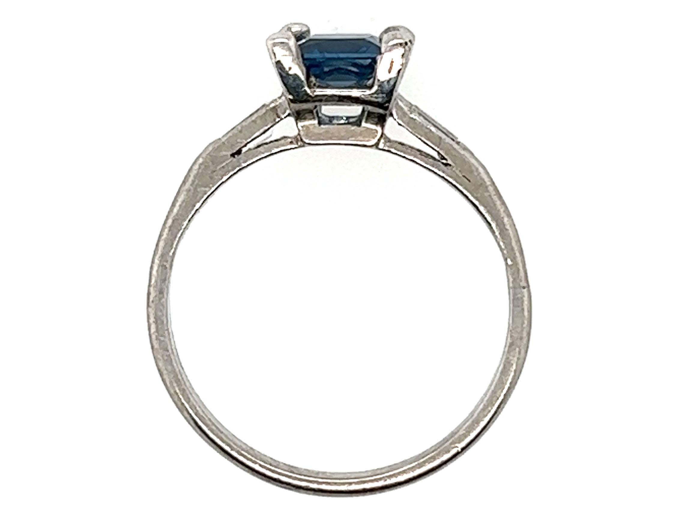 Genuine Original Antique from 1930's-1940's .96ct Sapphire Diamond Platinum Art Deco Engagement Ring



Featuring a Stunning .86ct Genuine Natural Blue Square Sapphire Center

Possibly a Ceylon or Kashmir Sapphire

Perfect for Women of All Ages