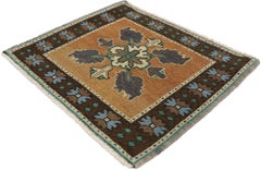 Vintage Square Turkish Oushak Carpet