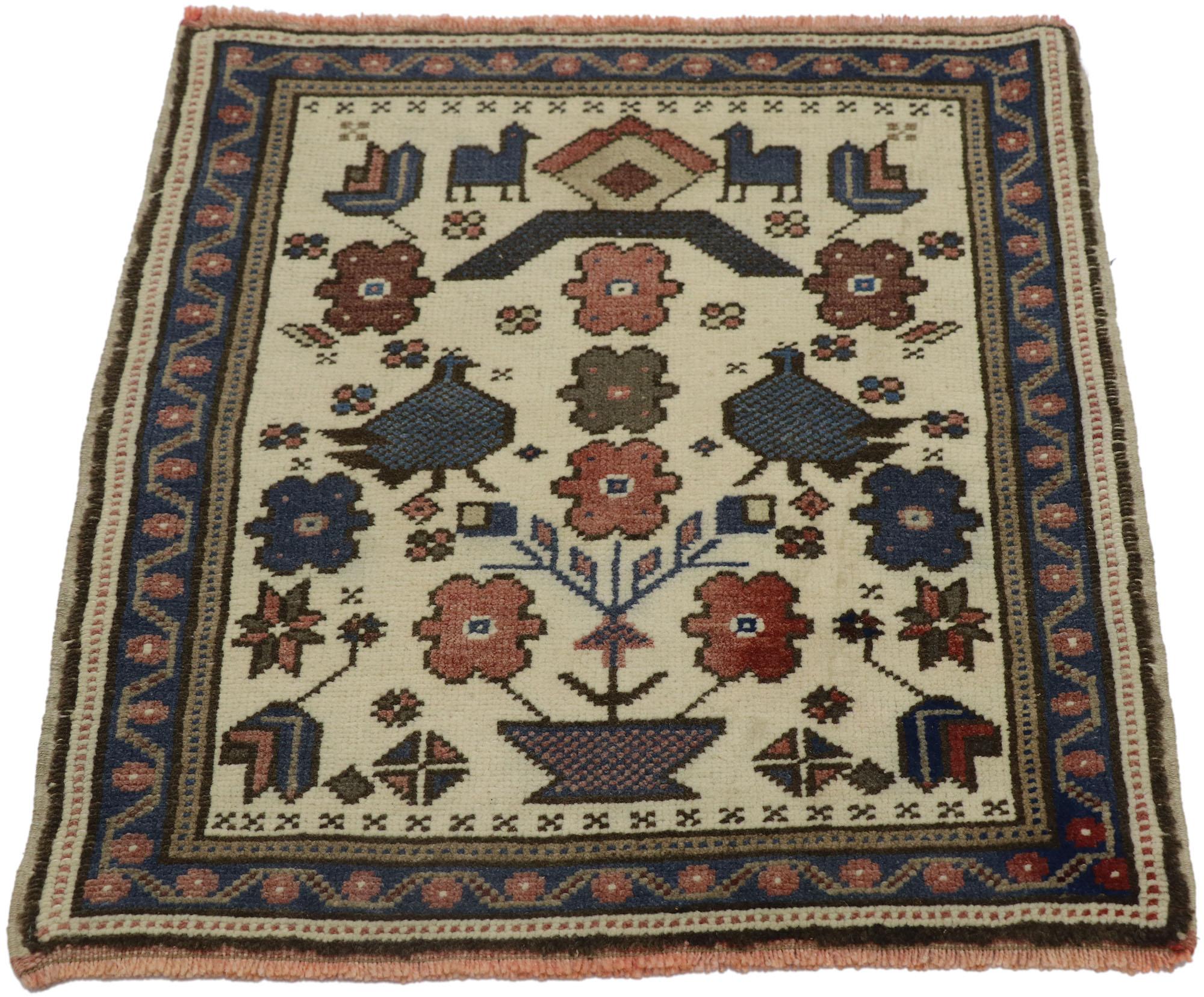 Türkischer Oushak-Teppich, quadratisch (Handgeknüpft) im Angebot