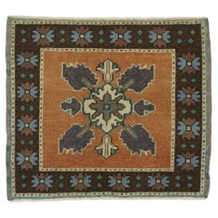 Tapis Oushak turc carré vintage