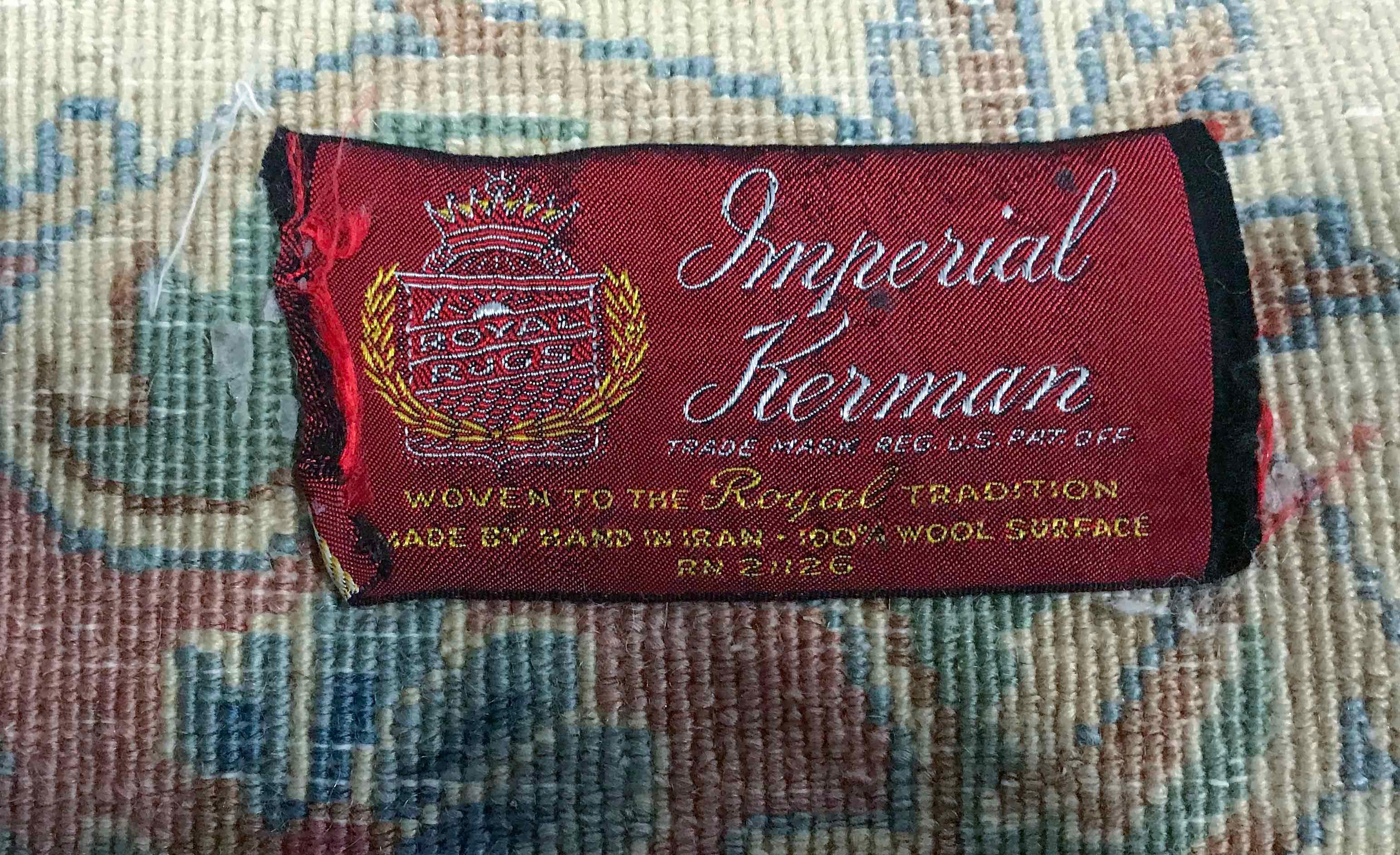 Vintage Squarish Persian Kerman Rug, circa 1940 For Sale 1