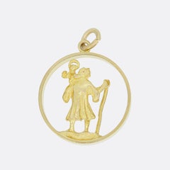 Vintage St Christopher Pendant