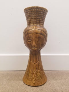 Vintage St. Clement French Face Vase