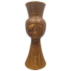 Vintage St. Clement French Face Vase