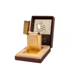 Vintage S.T. DUPONT Ligne 1 BR Lighter Gold Plated 1980s in Box