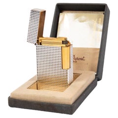 Vintage S.T. DUPONT Ligne 1 BR Lighter Two-Tone 1980s in Box