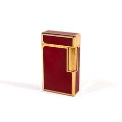 Vintage S.T. DUPONT Ligne 1 BR Regular Lighter Red Lacquered 1980s