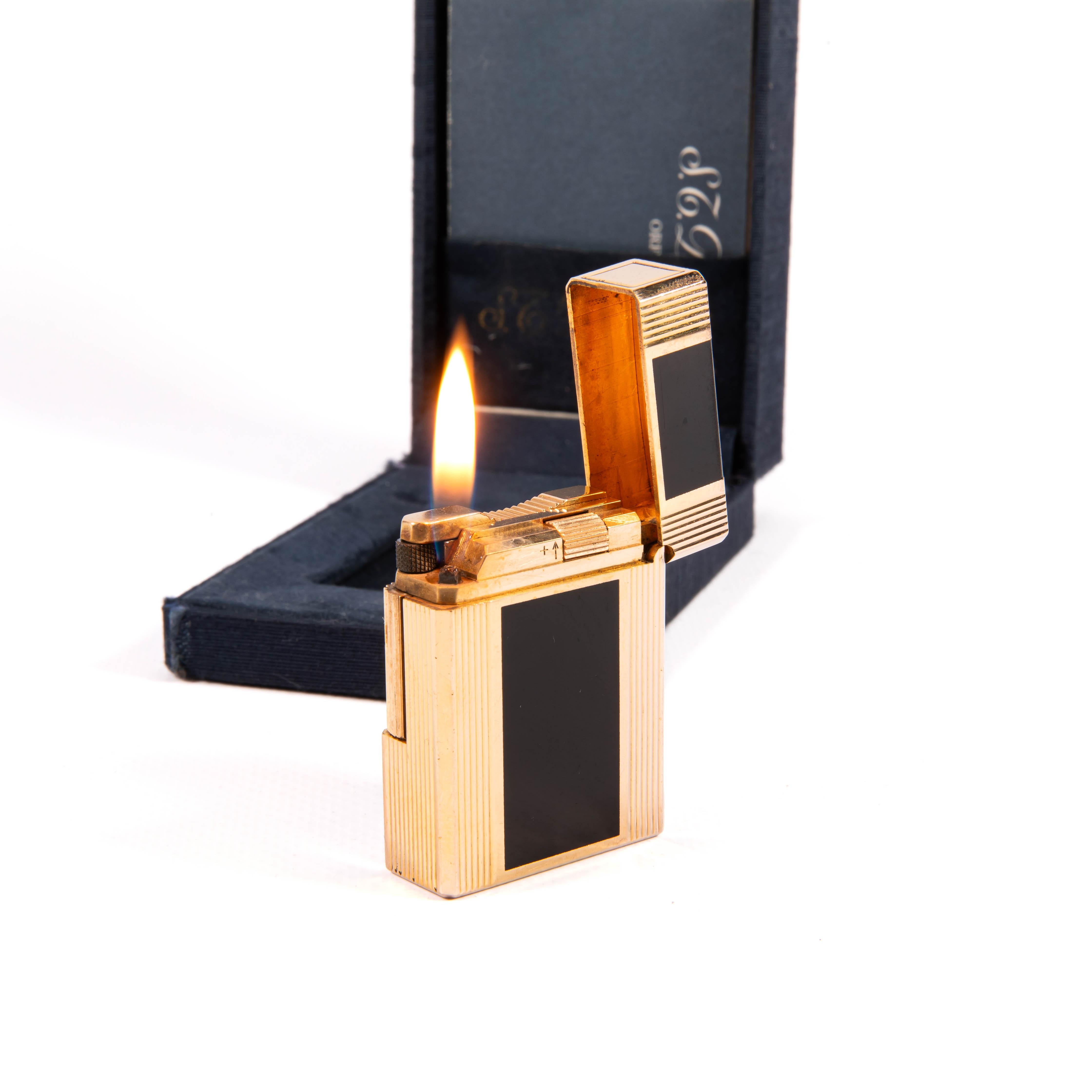 Vintage S.T. DUPONT Ligne 1 BR Small Lighter Laque de Chine in Box 1980s 4