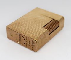 Vintage S.T. Dupont Paris Gold-Plated Ligne 1 Small Lighter, Monogrammed
