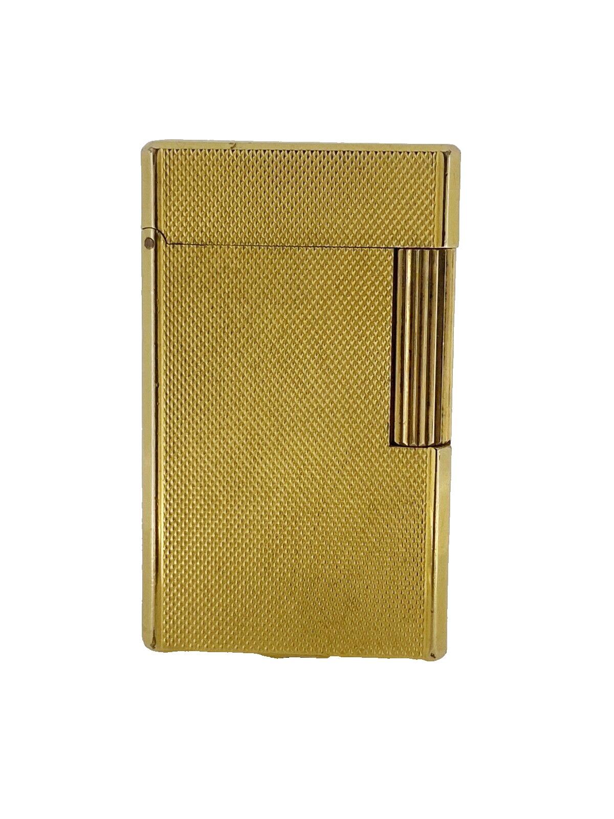 Women's or Men's Vintage S.T. Dupont Paris Ligne 1 / Line 1 Lighter, Gold-Plated, Original Box. For Sale