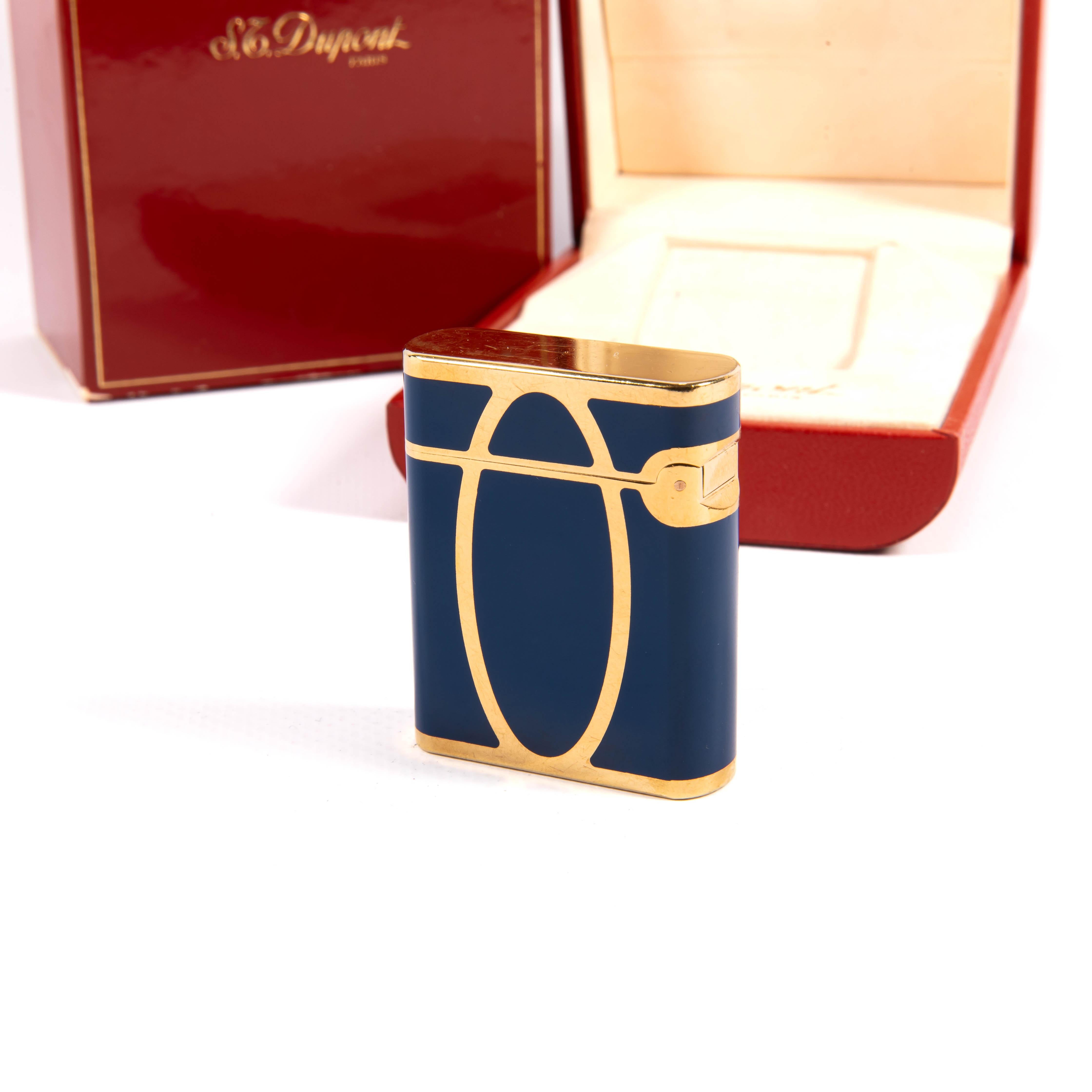 Women's or Men's Vintage S.T. DUPONT Soubreny Lighter Laque de Chine in Box 2001