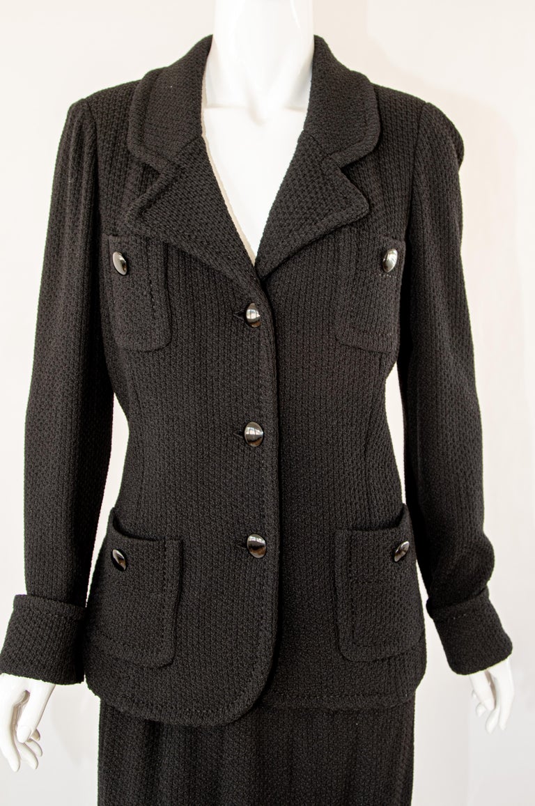 NWT ST. JOHN Knits Plaid Beige Lined Jacket Blazer Skirt Suit sz XL/18 $2190