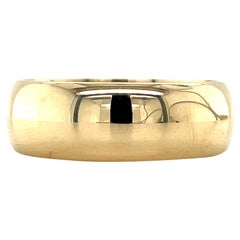 Anneau Donut empilable Vintage, en or massif 14K, taille 7