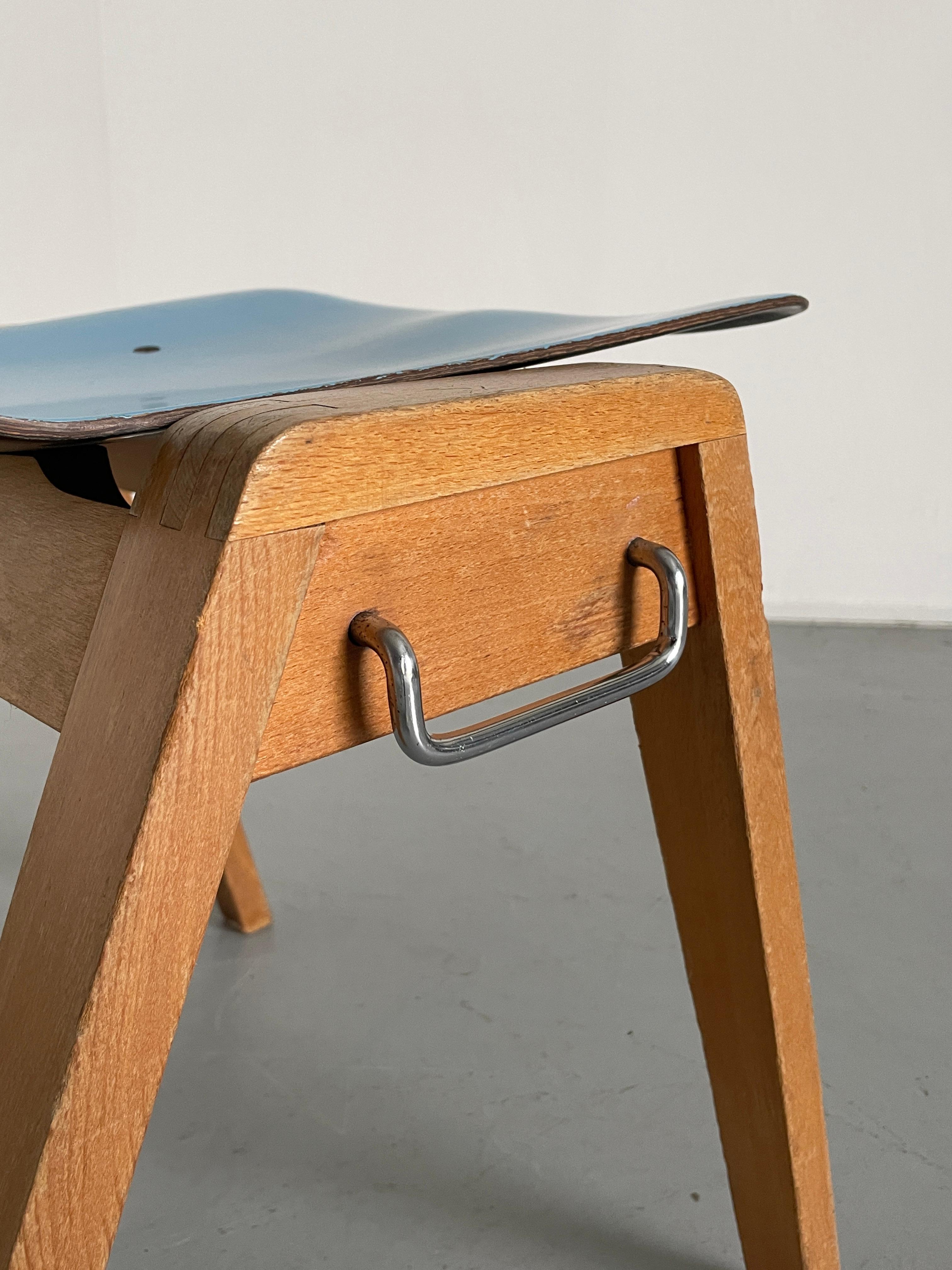 Vintage Stackable Mid-Century Dining Chairs, Adam Stegner for Pagholz Flötotto In Good Condition In Zagreb, HR
