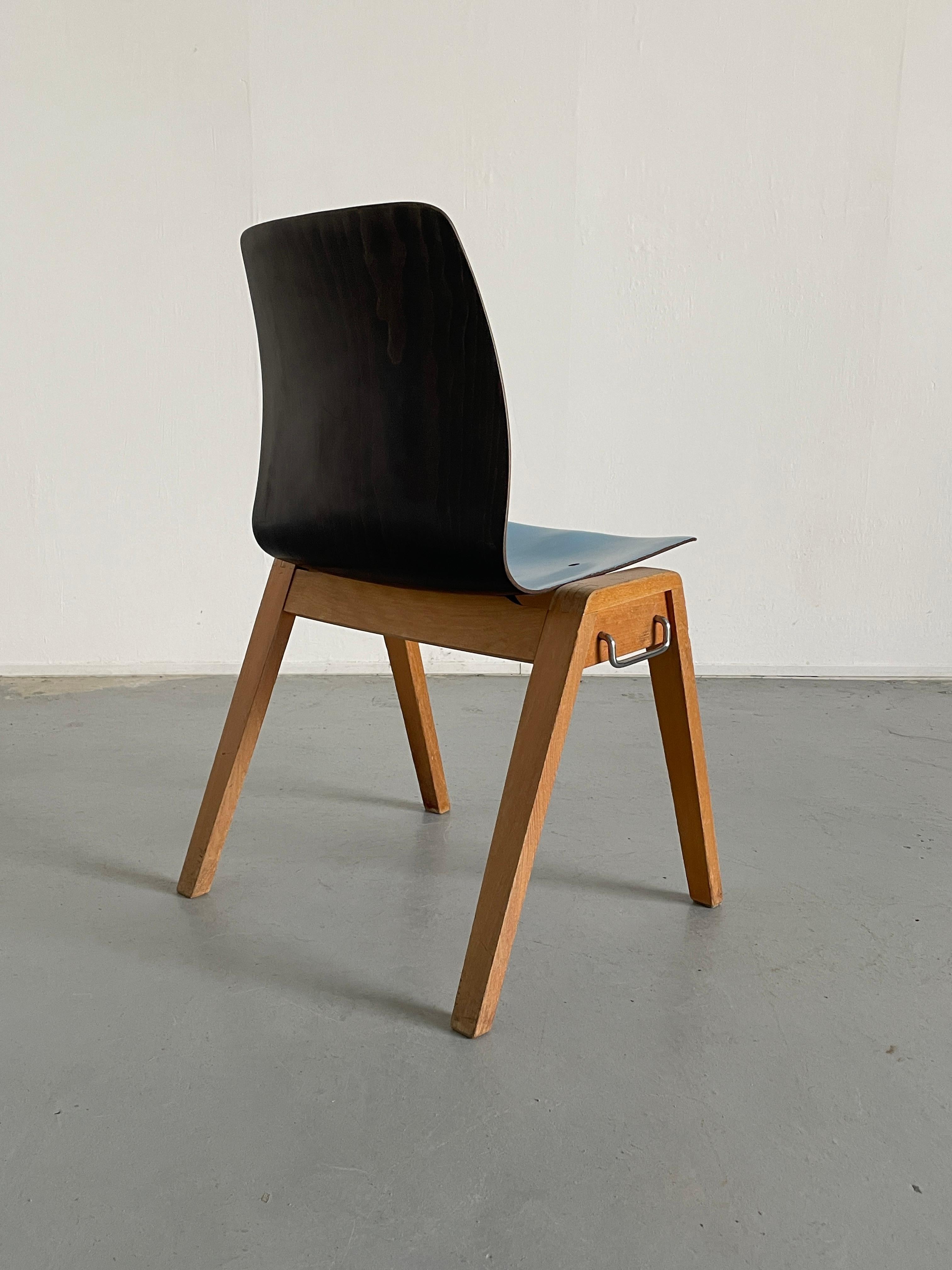 Mid-20th Century Vintage Stackable Mid-Century Dining Chairs, Adam Stegner for Pagholz Flötotto