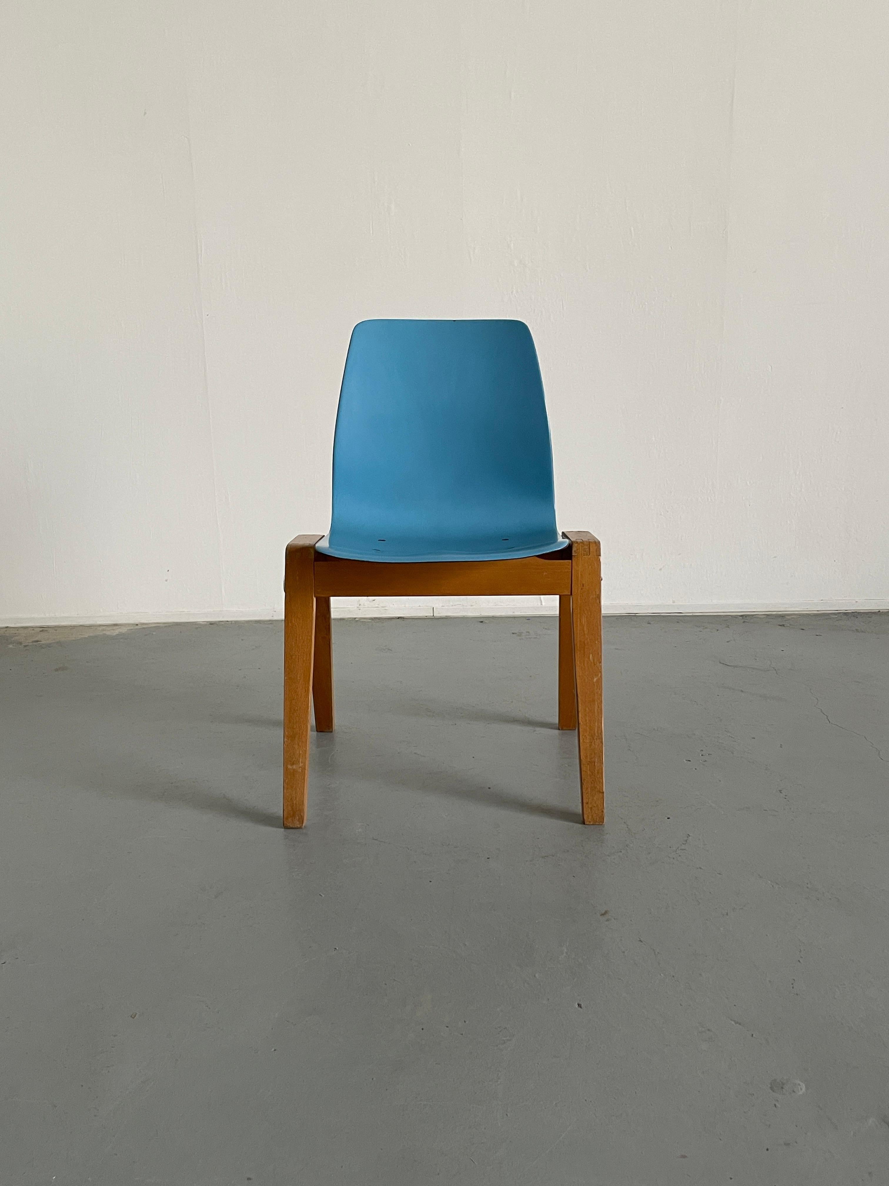 Vintage Stackable Mid-Century Dining Chairs, Adam Stegner for Pagholz Flötotto 1