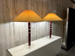 Vintage Stacked Lucite Lamps