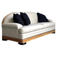 Vintage Stacked Reed Sofa